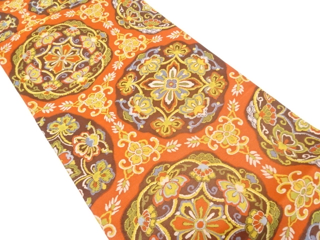 JAPANESE FUKURO OBI / WOVEN FLOWER CREST